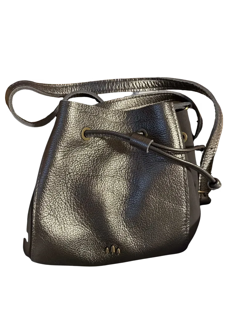 Portland Leather's Nest Bucket Bag in Stardust Color